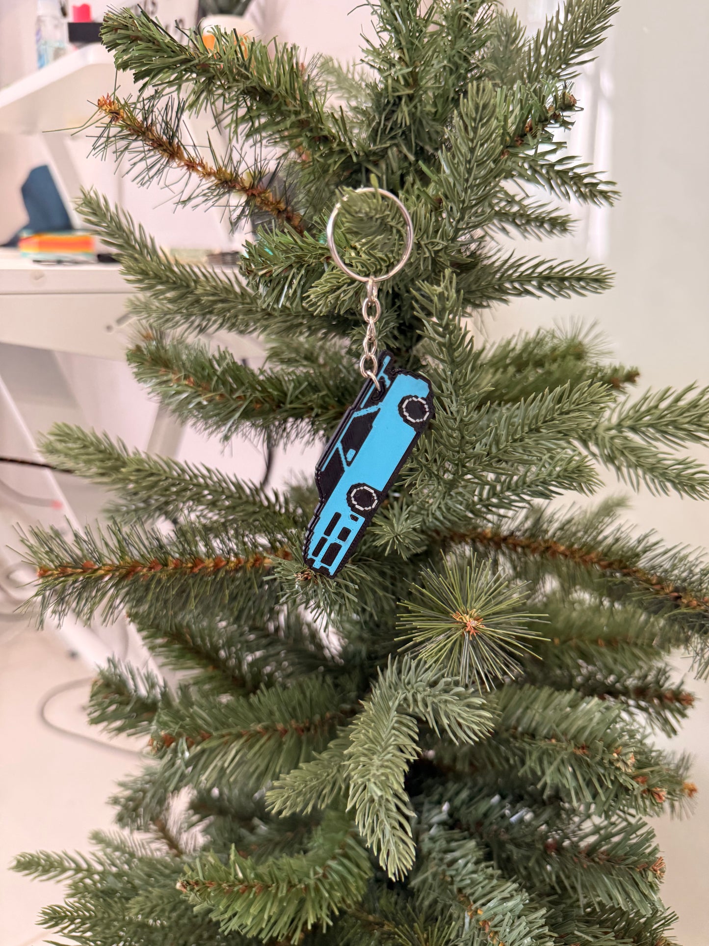 SR34 Pixel Car Keychain