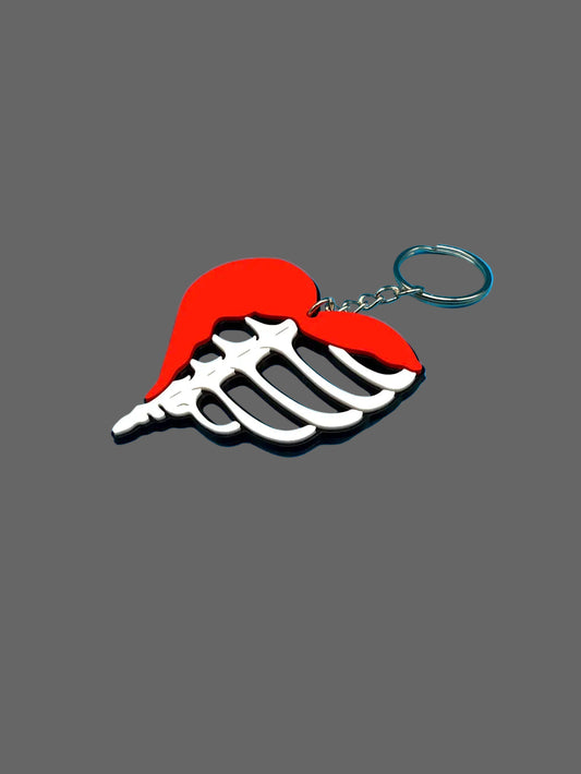 💀❤️ Heart Bones Keychain