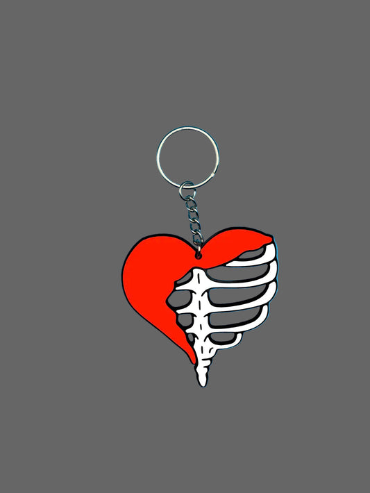 💀❤️ Heart Bones Keychain