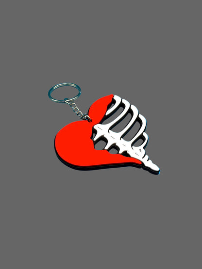 💀❤️ Heart Bones Keychain