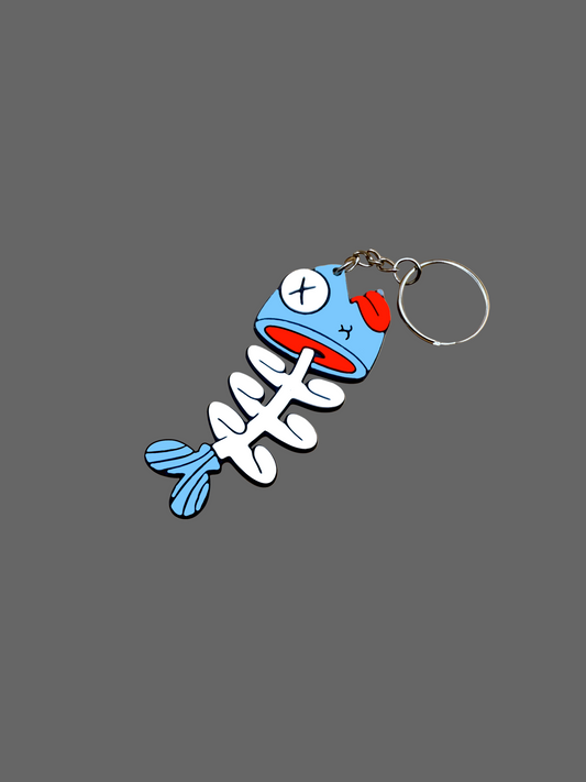 Dead Cartoon Fish Keychain